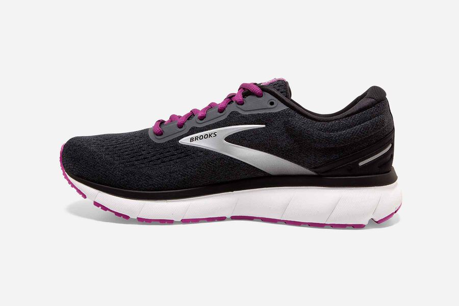 Brooks Trace Road Running Shoes Womens Black/Purple 134560-JTG